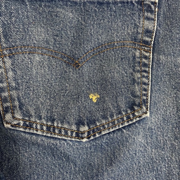 Vintage 80s Levi's 501 Jeans Mens Medium Wash Button Fly Denim True Size: 36x32 - Picture 14 of 14